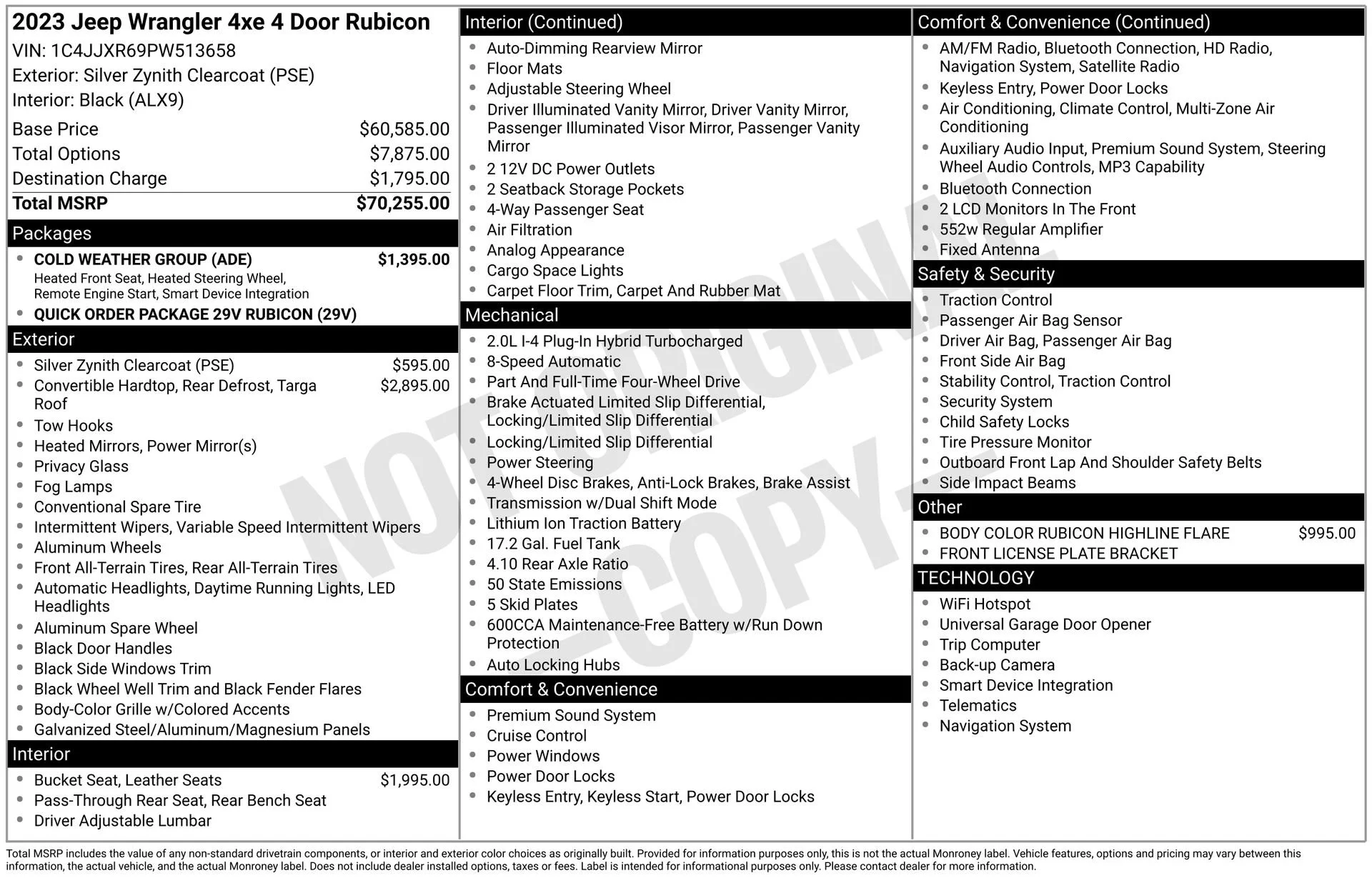 Used 2023 Silver Jeep Rubicon 4x4 image 3