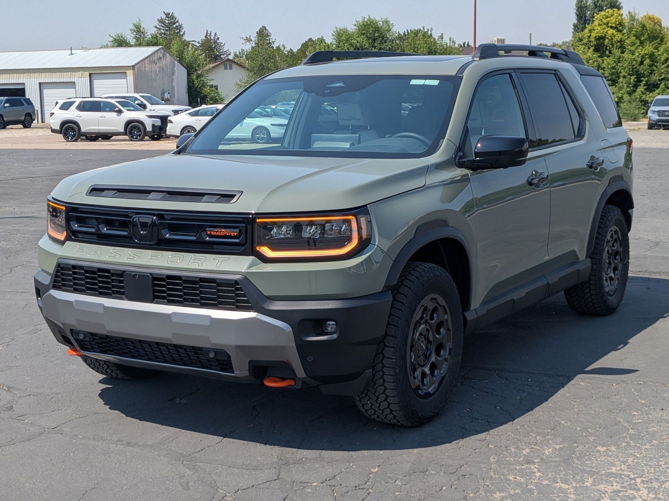 New 2026 Ash Green Metallic Honda TrailSport Elite Blackout image 8