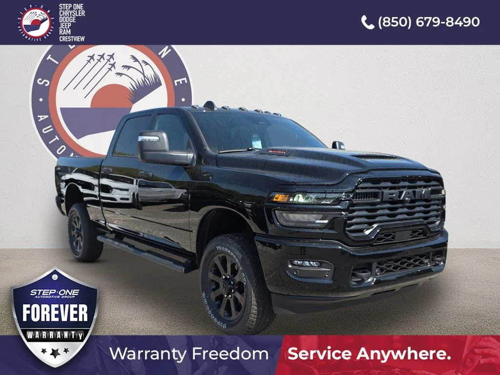 New 2026 Diamond Black Crystal Pearl-Coat Exterior Paint RAM Tradesman image 1