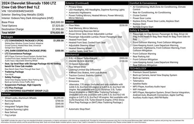 Used 2024 Gray Chevrolet LTZ image 4