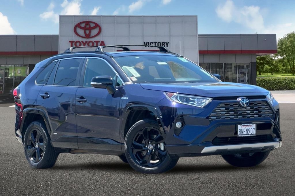 Certified Used 2021 Blue Toyota XSE image 2
