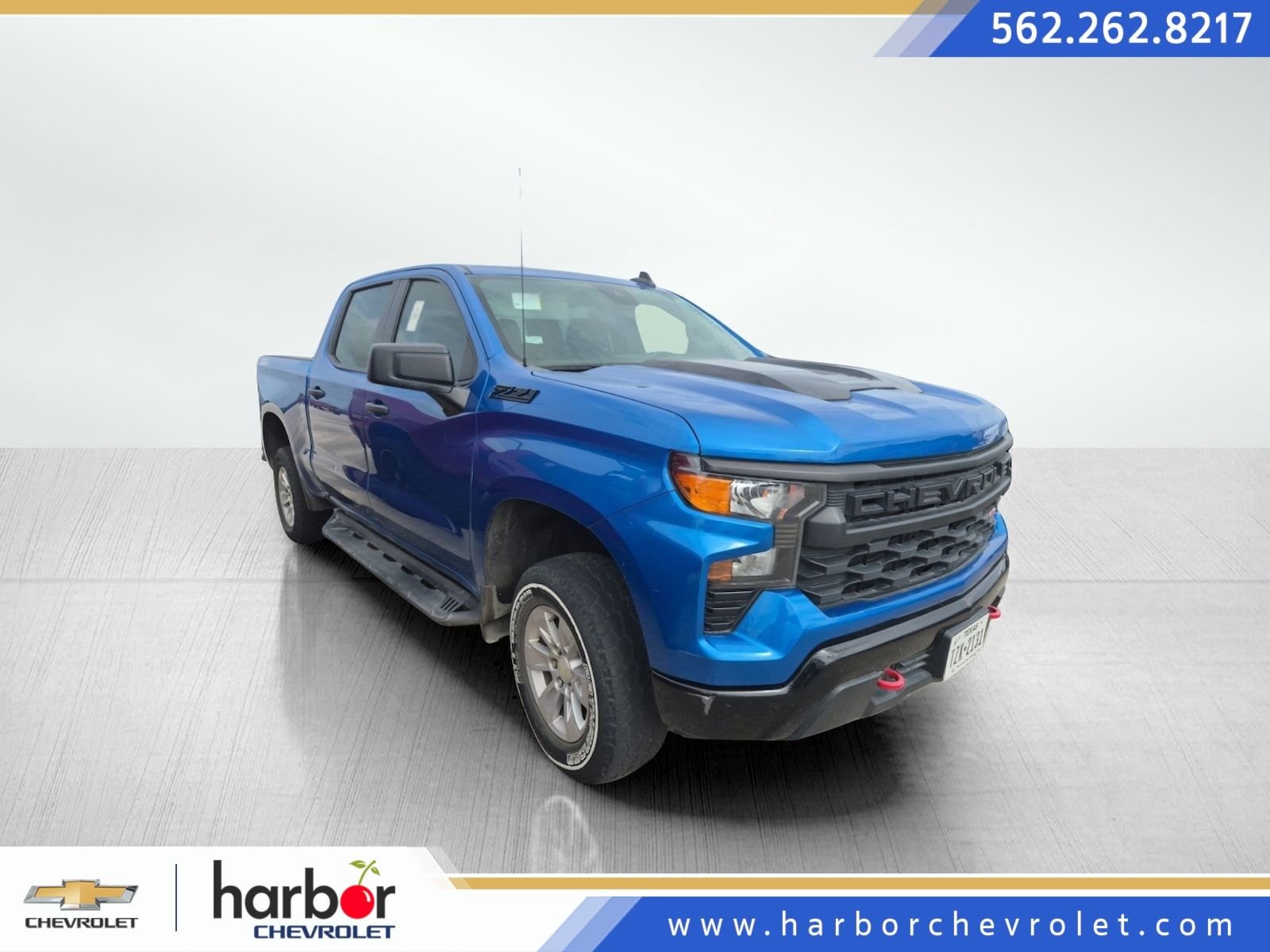 Used 2024 Glacier Blue Metallic Chevrolet Custom Trail Boss image 1