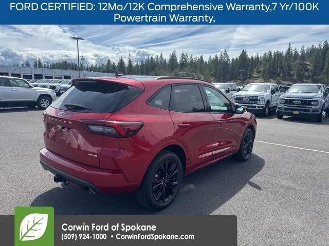 Used 2024 Rapid Red Metallic Tinted Clearcoat Ford ST-Line Elite image 5