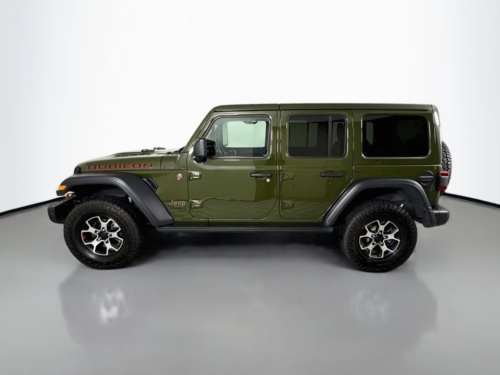Used 2021 Green Jeep Unlimited Rubicon image 3
