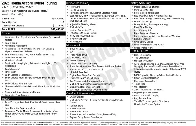 Used 2025 Blue Honda Touring image 35