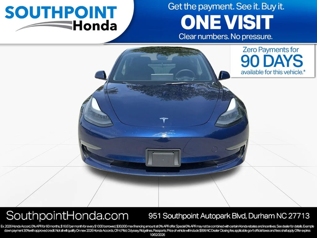 Used 2023 Tesla Model 3 Base with VIN 5YJ3E1EAXPF430345 for sale in Durham, NC