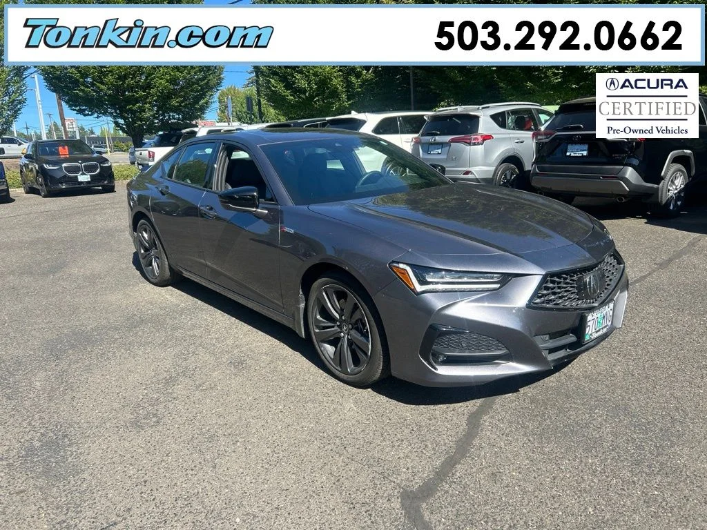 Certified Used 2021 Modern Steel Metallic Acura SH-AWD A-SPEC image 1