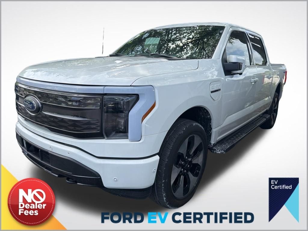 Certified 2023 Ford F-150 Lightning Platinum with VIN 1FT6W1EV4PWG25222 for sale in Vero Beach, FL