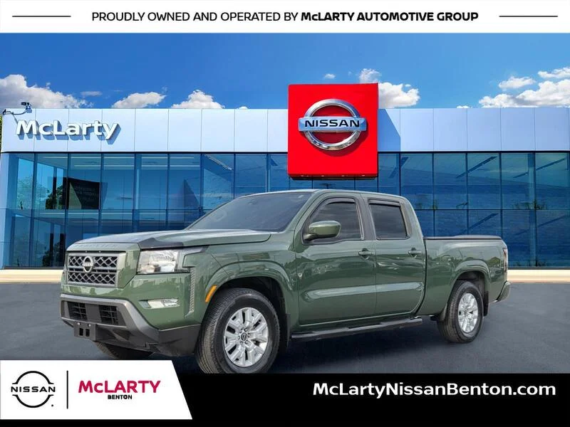 Used 2023 Green Metallic NISSAN CREW CAB 4X2 SV AUTO LONG BED image 1