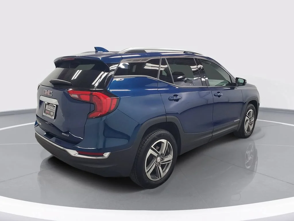 Used 2020 BLUE EMERALD METALLIC GMC SLT image 3