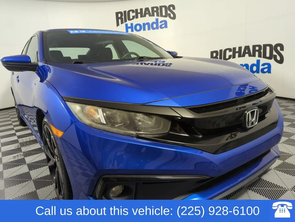 Certified Used 2020 Aegean Blue Metallic Honda Sport image 7