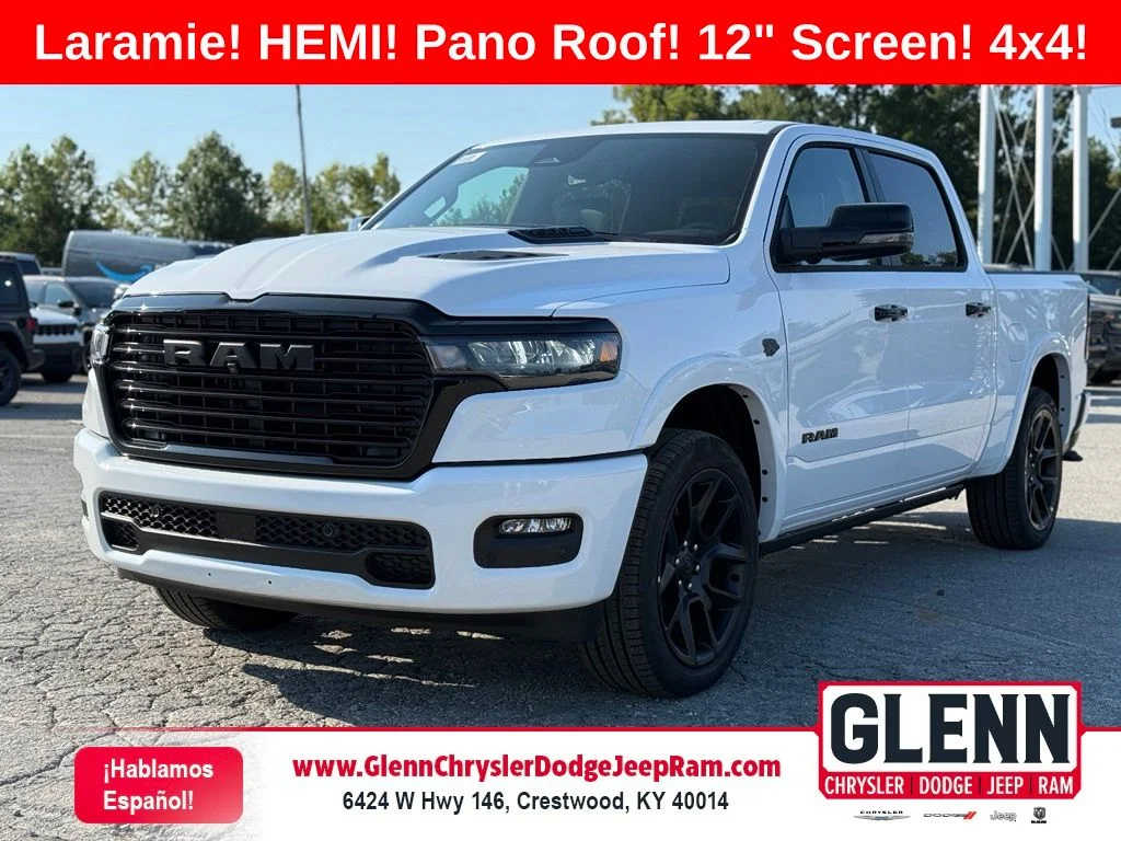 New 2027 Bright White Clear-Coat Exterior Paint RAM Laramie image 1