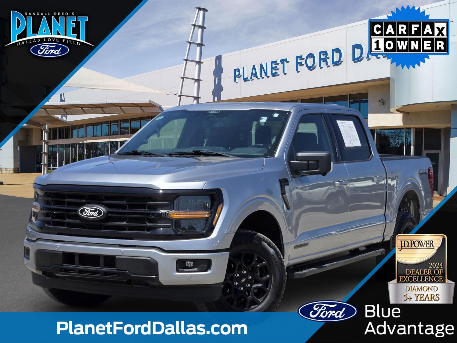 Certified Used 2024 Silver Metallic Ford XLT image 1