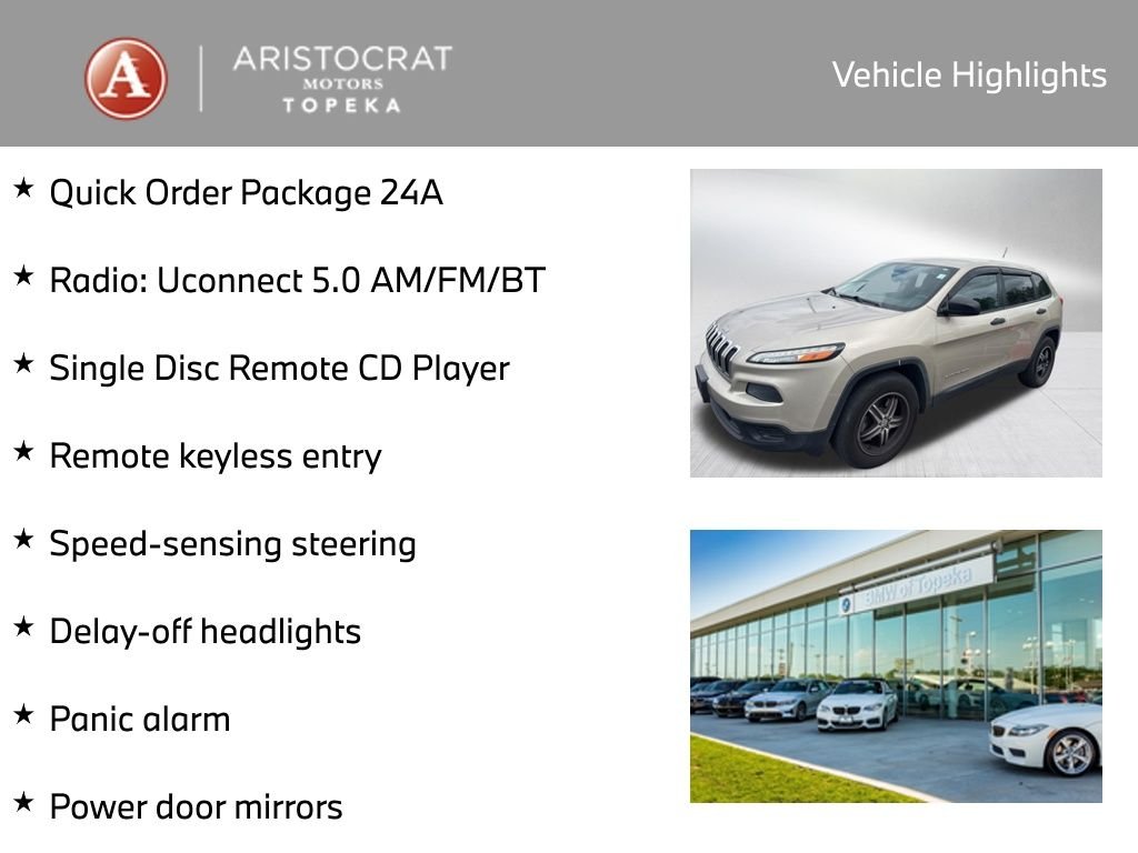 Used 2014 Jeep Cherokee Sport with VIN 1C4PJMAB6EW303226 for sale in Kansas City