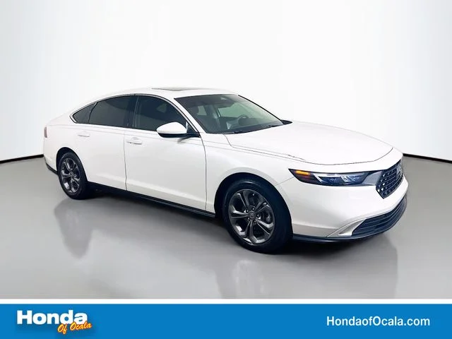 Certified Used 2024 Platinum White Pearl Honda EX image 1