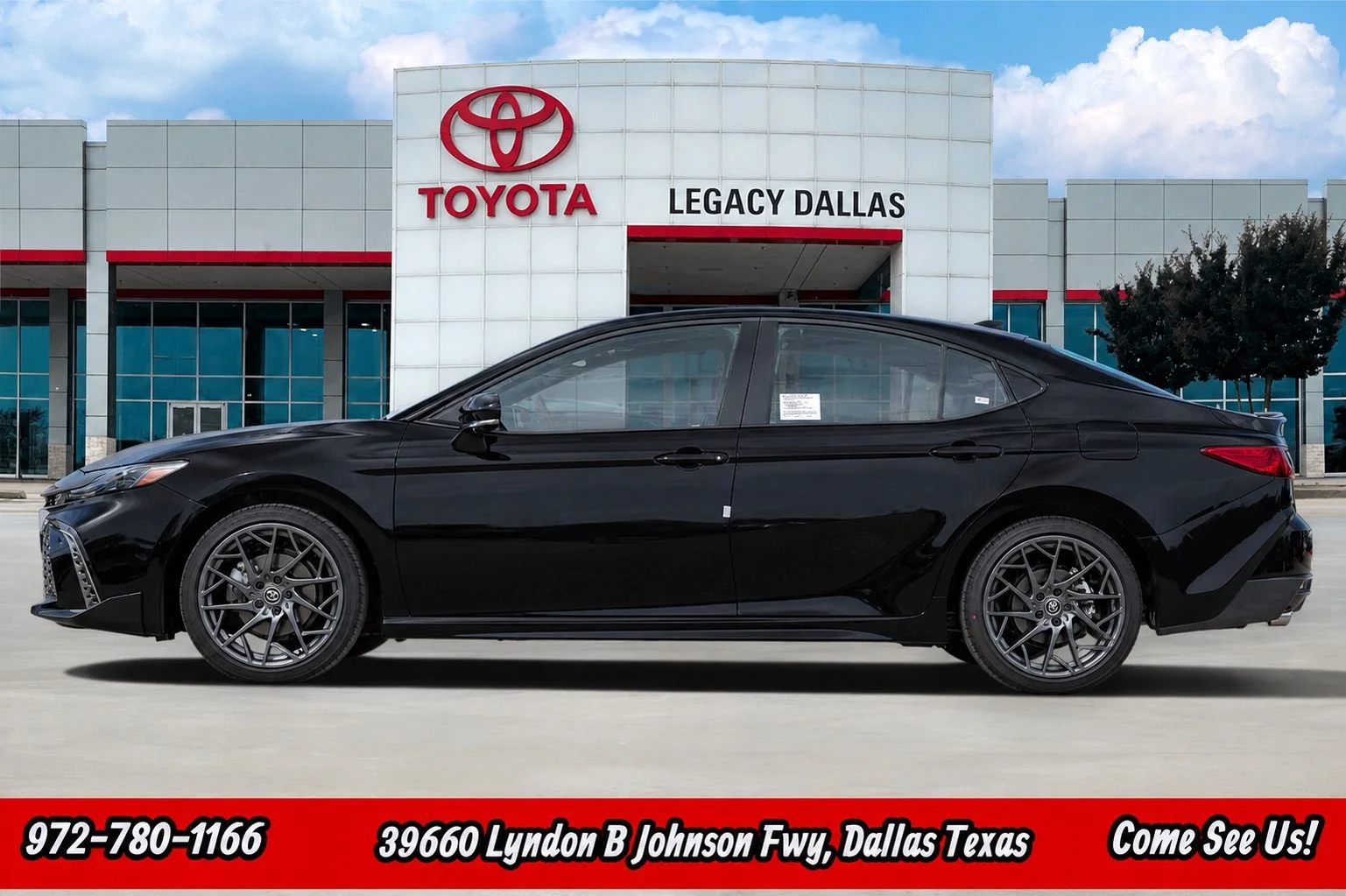 New 2026 Midnight Black Metallic Toyota XSE image 7