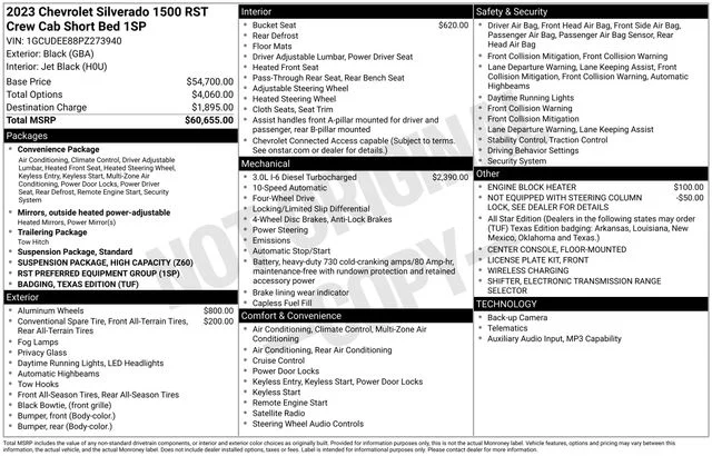 Certified Used 2023 Black Chevrolet RST image 36
