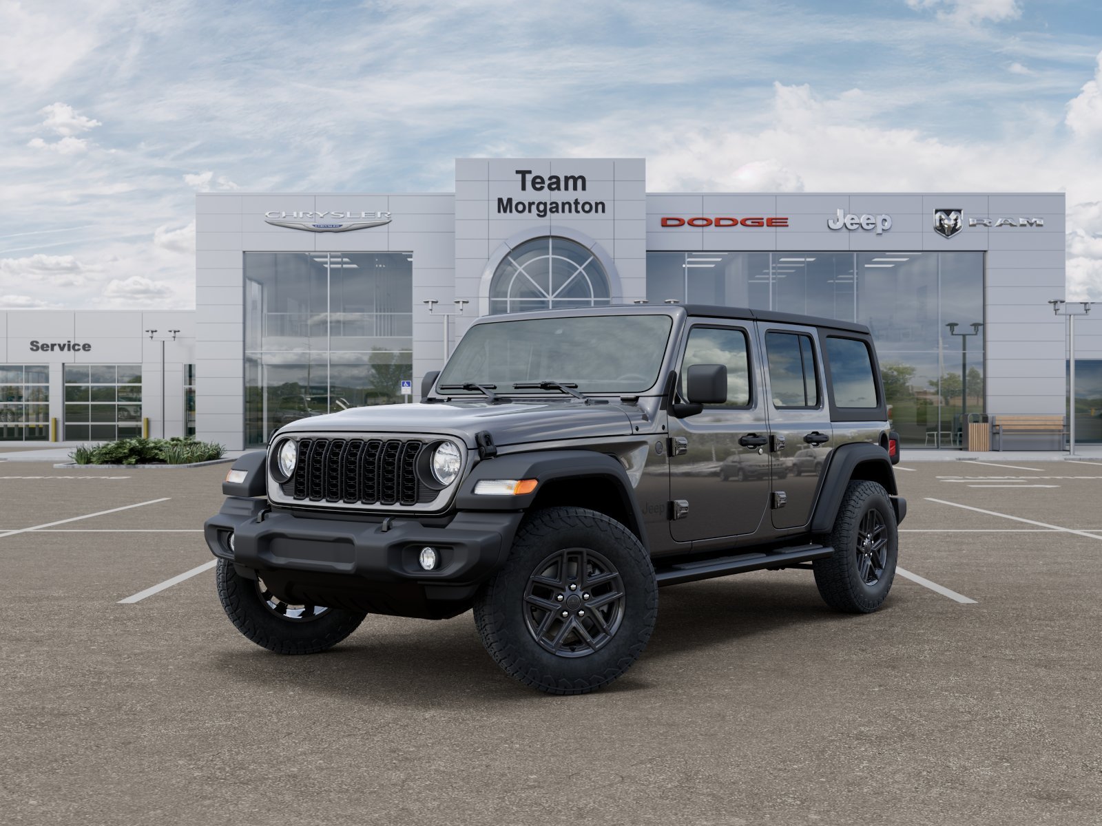 New 2026 Granite Crystal Metallic Clear-Coat Exterior Paint Jeep Sport S image 28