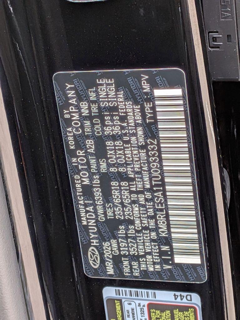 New 2026 Black Hyundai SEL 8P image 35