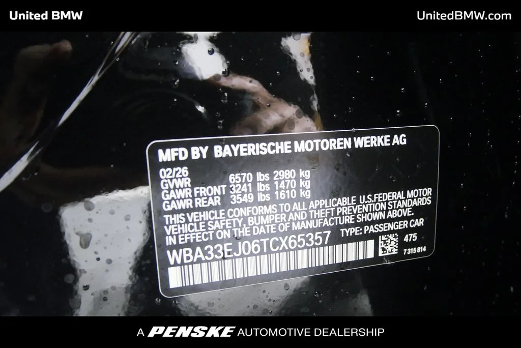 New 2026 Black Sapphire Metallic BMW 760i xDrive image 27