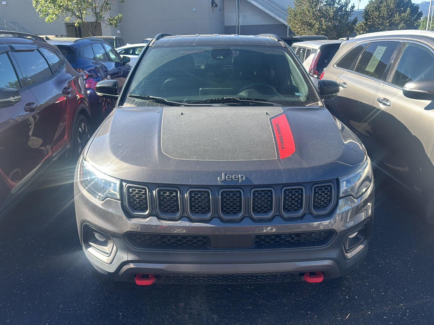 Used 2024 Black Clearcoat Jeep Trailhawk image 1