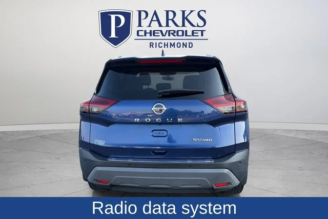 Certified Used 2021 Blue Nissan SV image 6