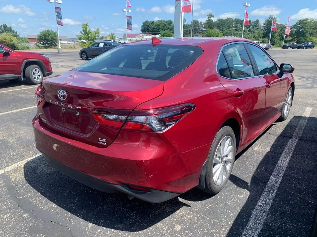 Used 2022 Red Toyota LE image 2