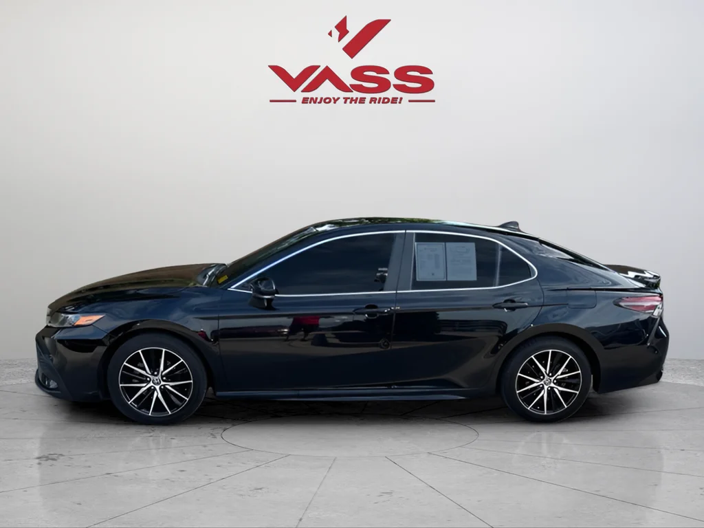 Used 2023 Midnight Black Metallic Toyota SE image 2