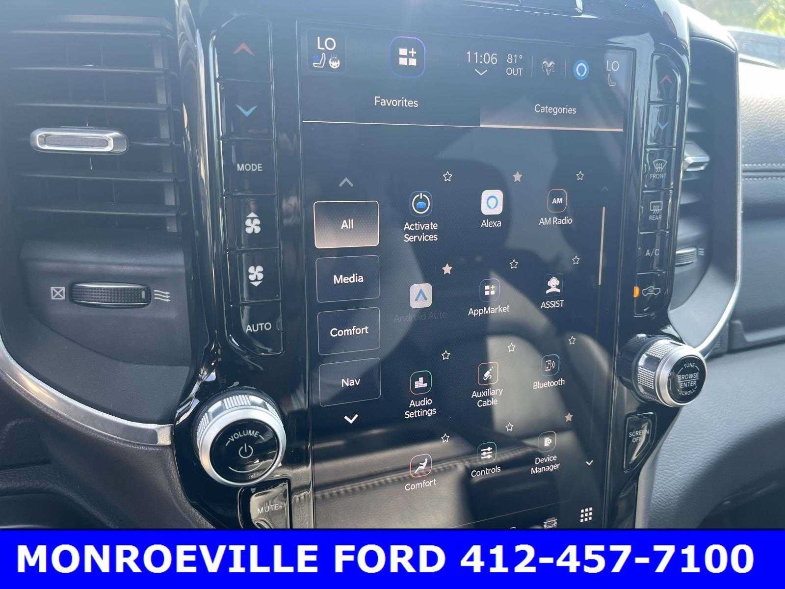 Used 2023 Granite Crystal Metallic Clearcoat RAM Laramie image 31