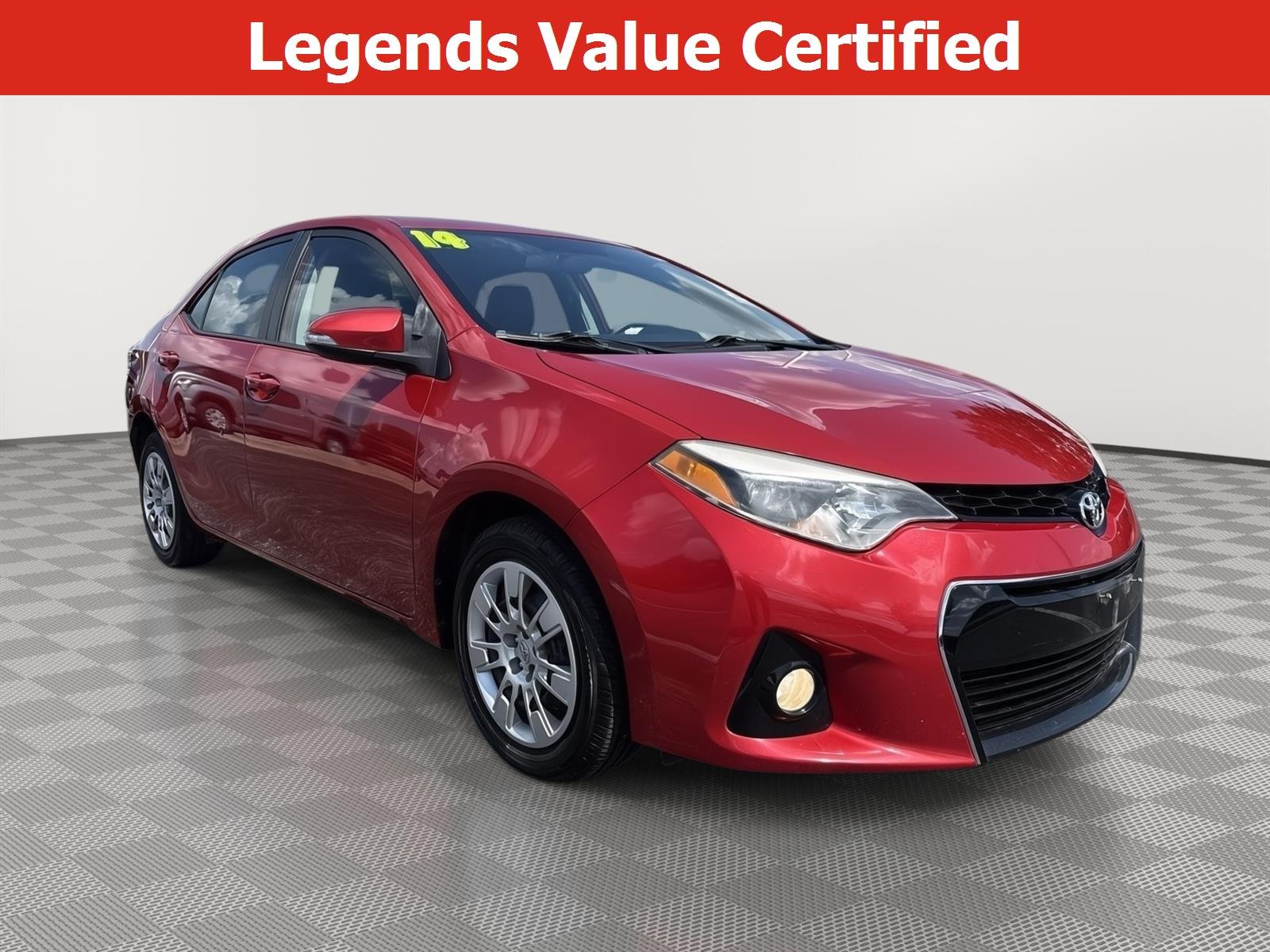 Used 2014 Barcelona Red Metallic Toyota S image 1