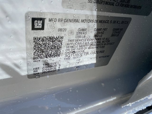 Used 2020 Summit White GMC SLT image 33