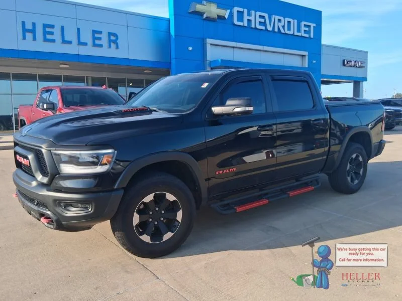 Used 2019 Diamond Black Crystal Pearlcoat Ram Rebel image 3