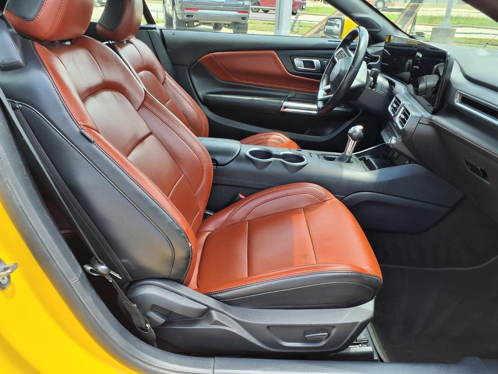 2024 Ford Mustang EcoBoost Yellow at Texan GMC Buick