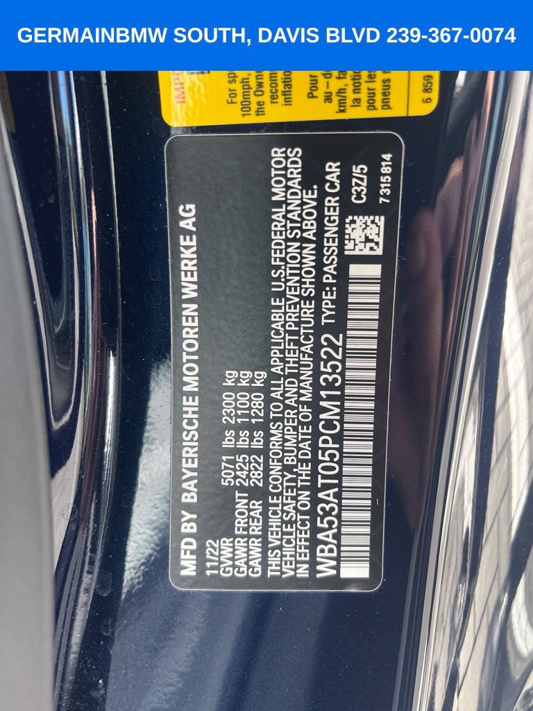 Certified Used 2023 Tanzanite Blue II Metallic BMW M440i image 31