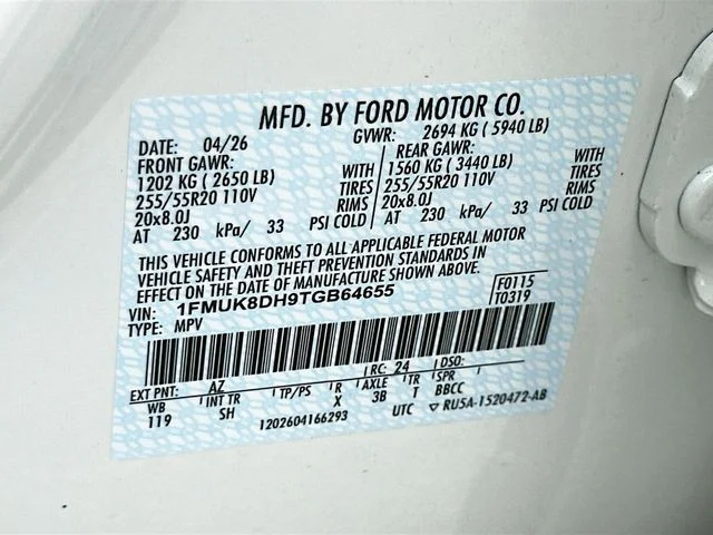 New 2026 White Metallic Ford Active image 20