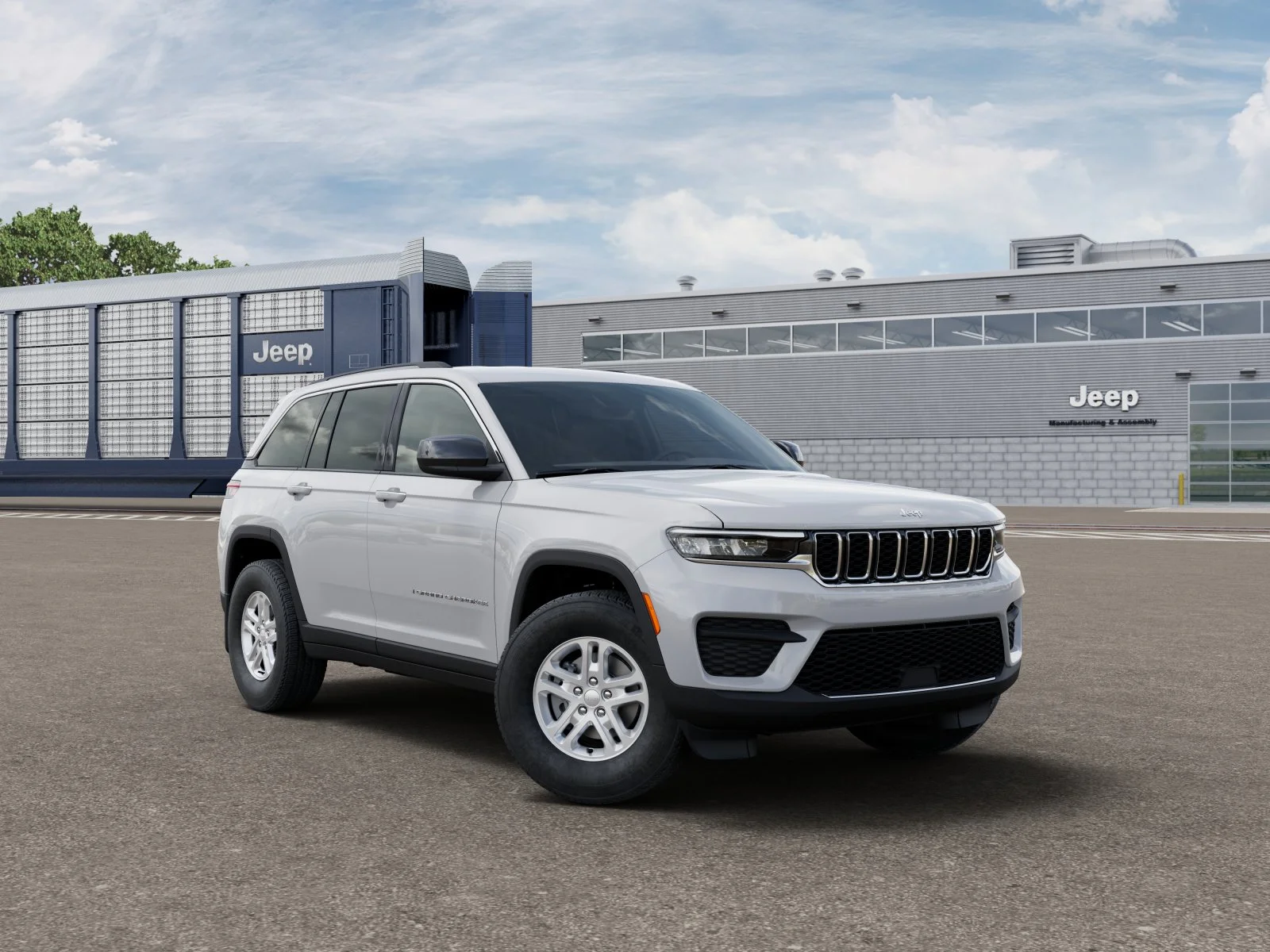 New 2025 Bright White Clear-Coat Exterior Paint Jeep Laredo image 6