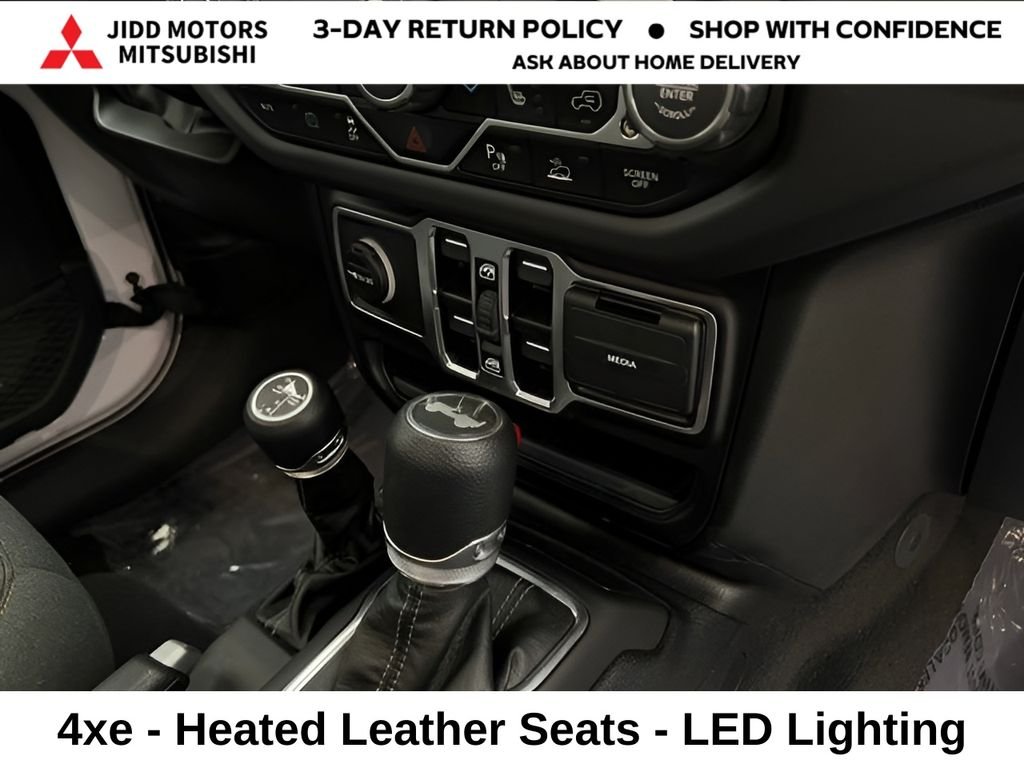 Used 2025 Bright White Clearcoat Jeep Sahara 4xe image 38