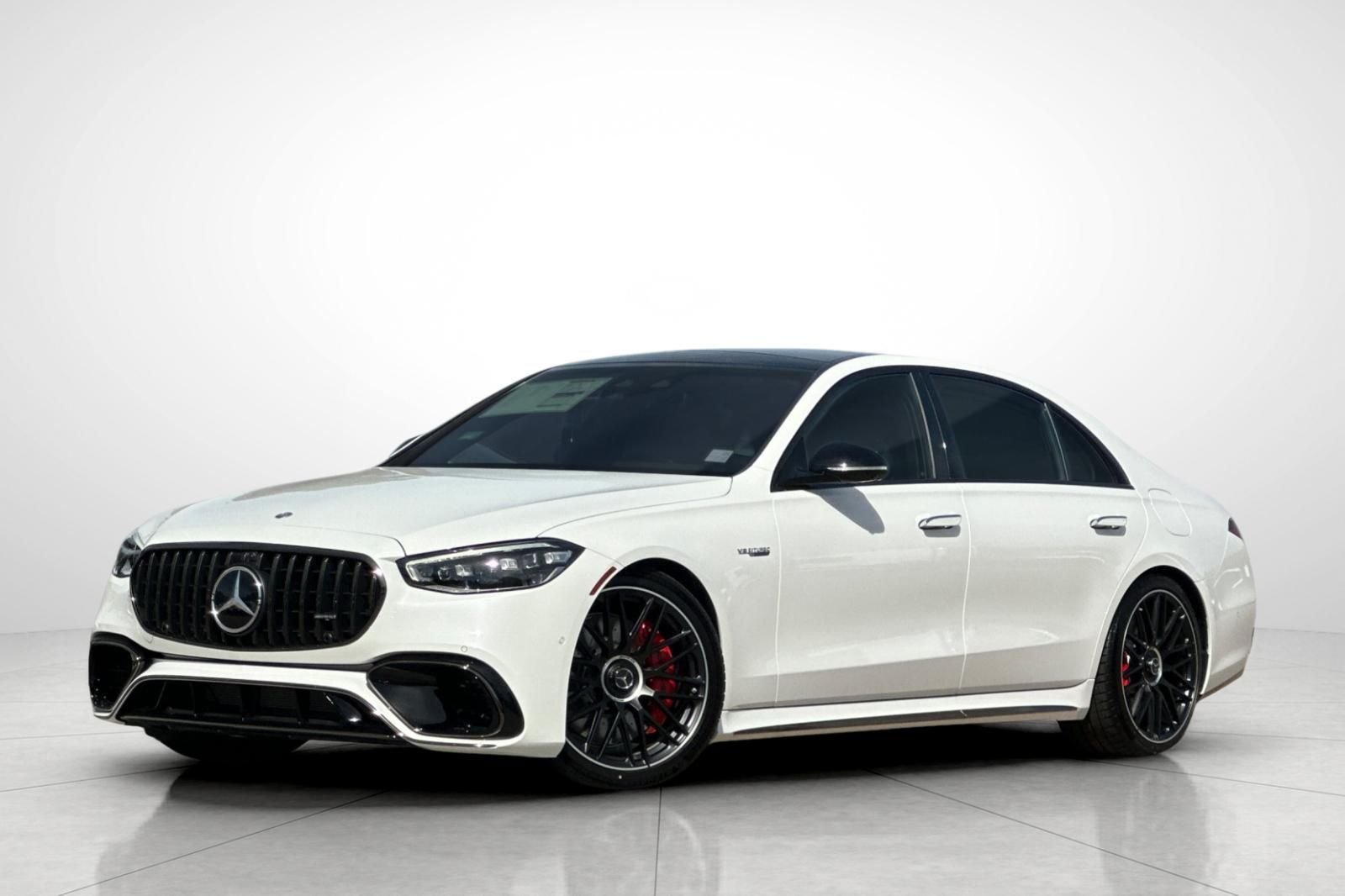 New 2026 MANUFAKTUR Moonlight White Metallic Mercedes-Benz S 63 E AMG® image 1