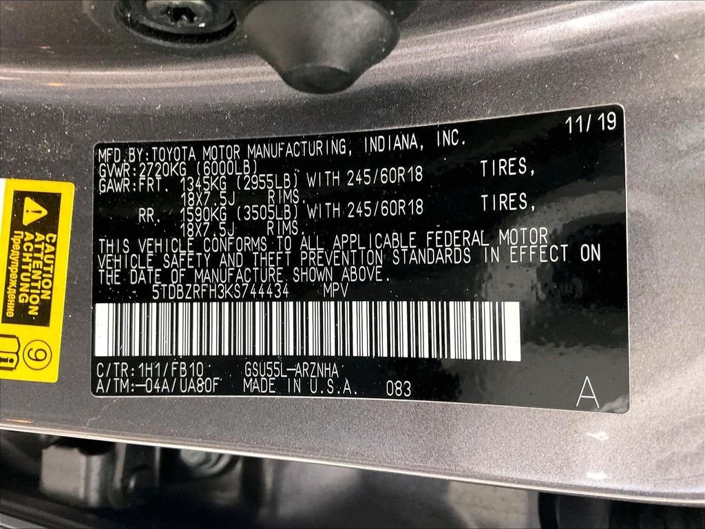 Used 2019 Gray Toyota LE image 36