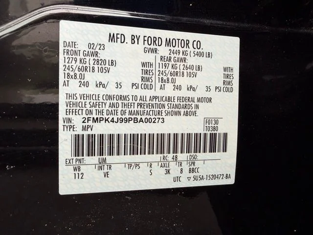 Used 2023 Black Ford SEL image 47