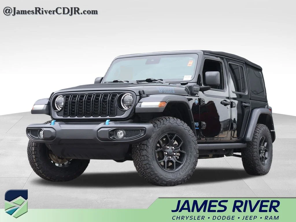 Used 2024 Black Jeep Willys 4xe image 1