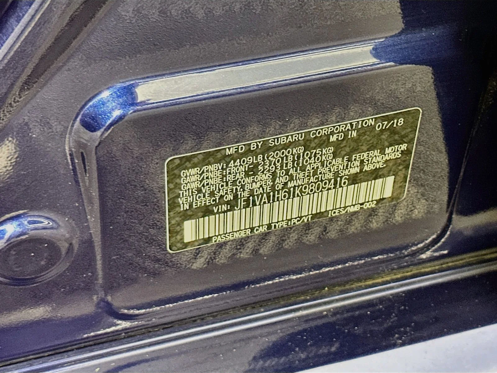 Used 2019 Blue Subaru Limited image 30