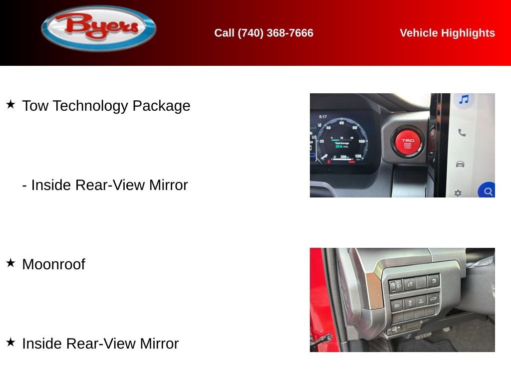 Used 2025 Red Toyota TRD Off-Road Premium image 12