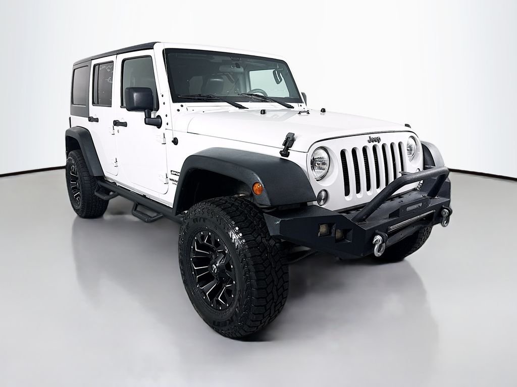 Used 2015 White Jeep Unlimited Sport image 7
