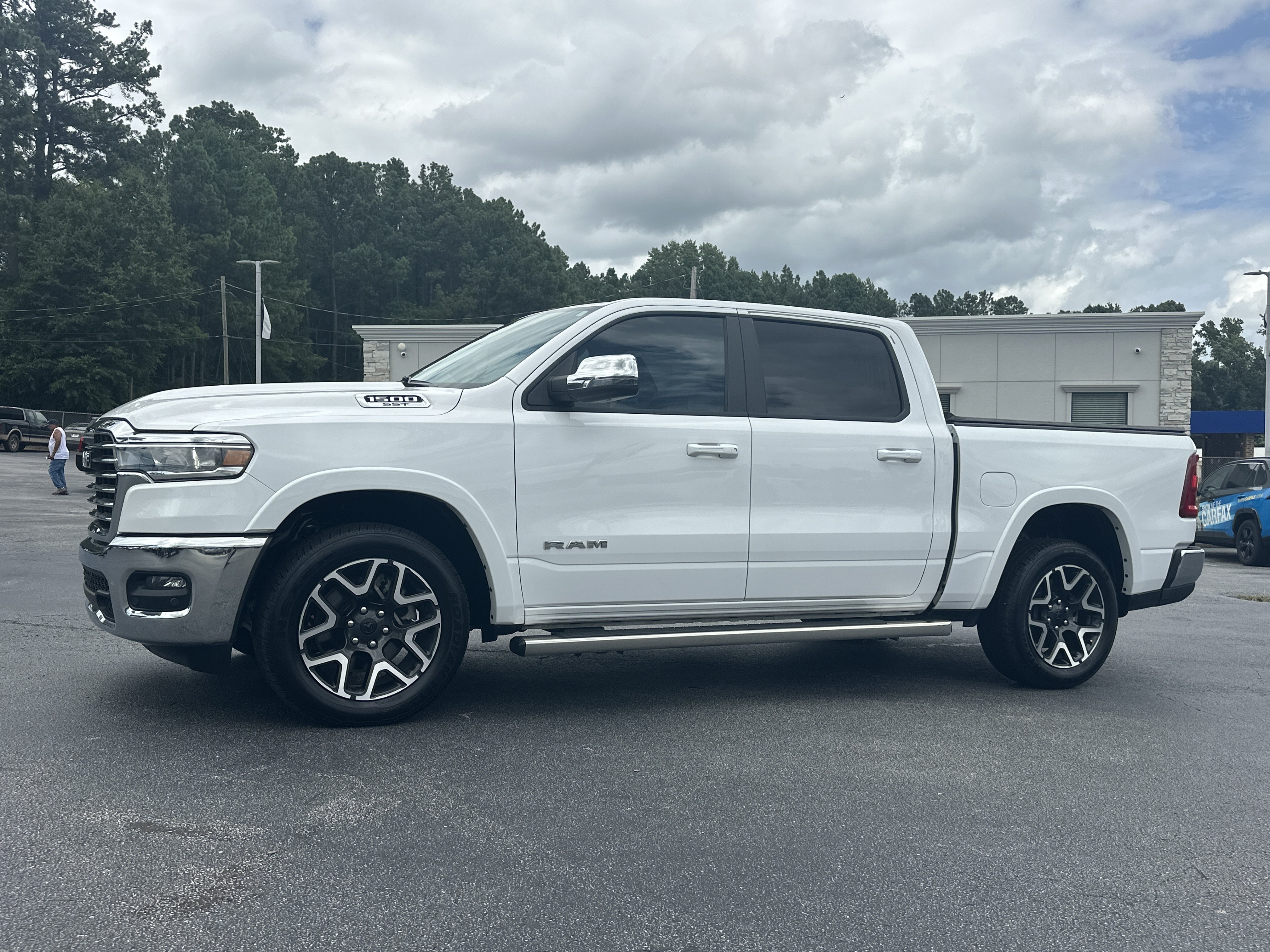 Used 2025 Bright White Clearcoat Ram Laramie image 4