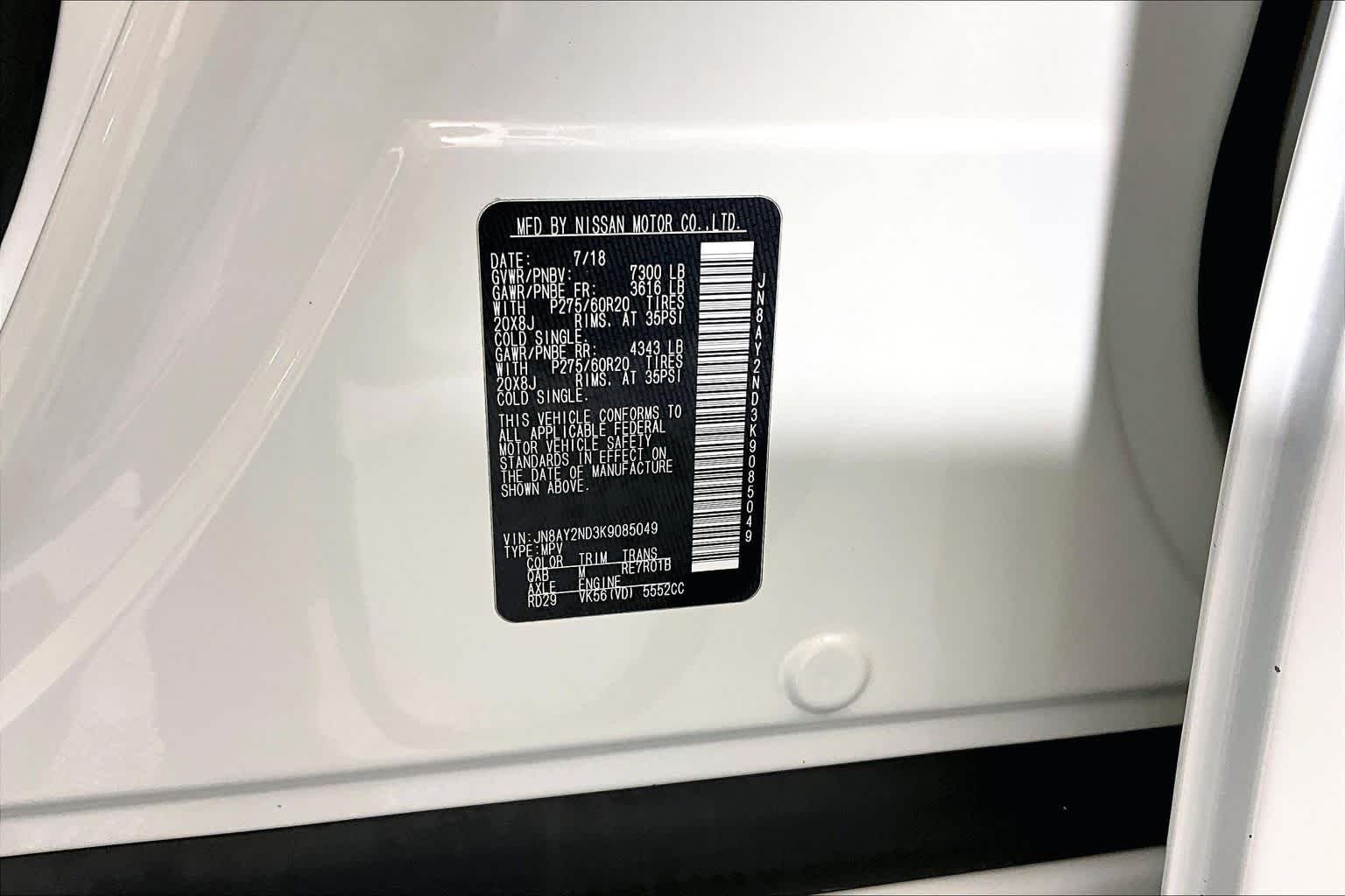 Used 2019 Pearl White Tricoat Nissan SL image 35