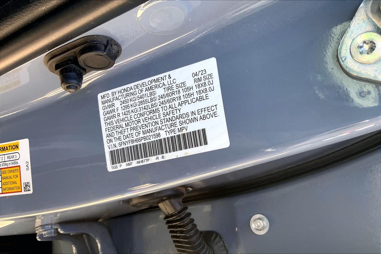 Used 2023 Sonic Gray Pearl Honda TrailSport image 34