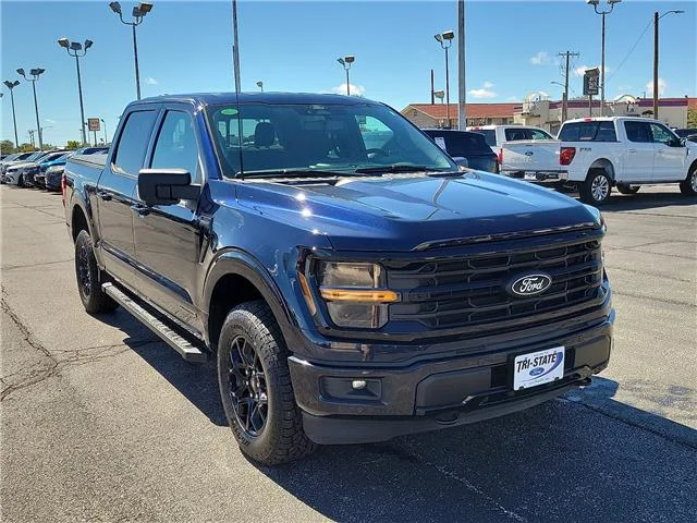 Used 2024 Blue Ford XLT 4x4 SuperCrew Cab 5.5 ft. box 145 in. WB image 6