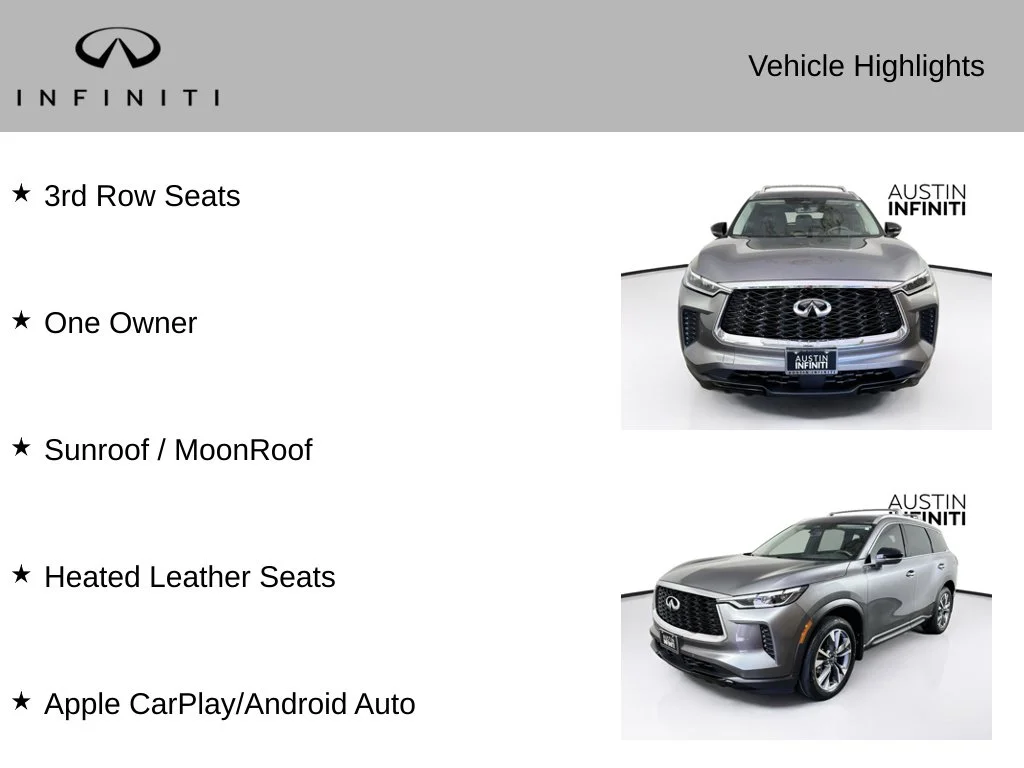 Certified Used 2024 Gray INFINITI LUXE image 3