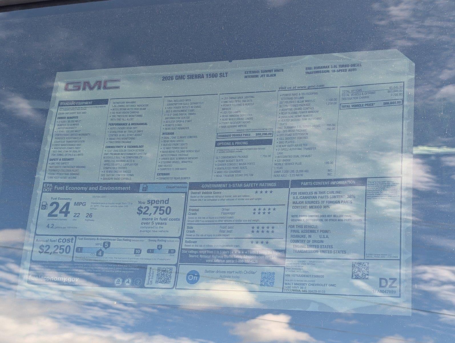 New 2026 Summit White GMC SLT image 37